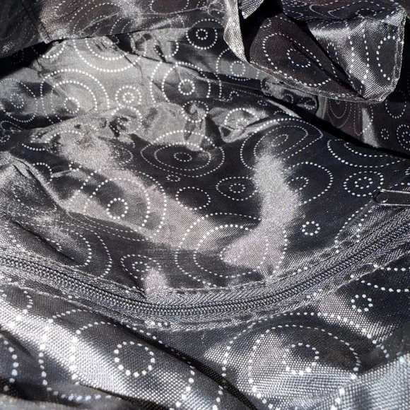 Black Vegan Leather Women's Hobo Bag - Picture 2 of 2